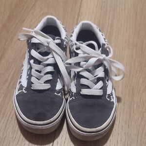 Vans Kids' Black and White Sneakers